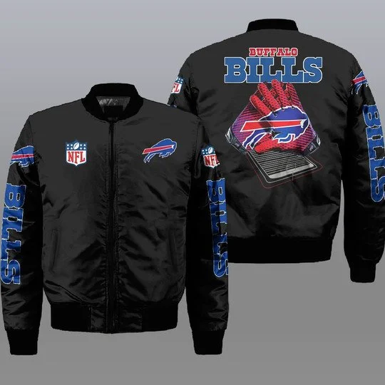 Buffalo Bills Bomber Jacket Full Size TK92