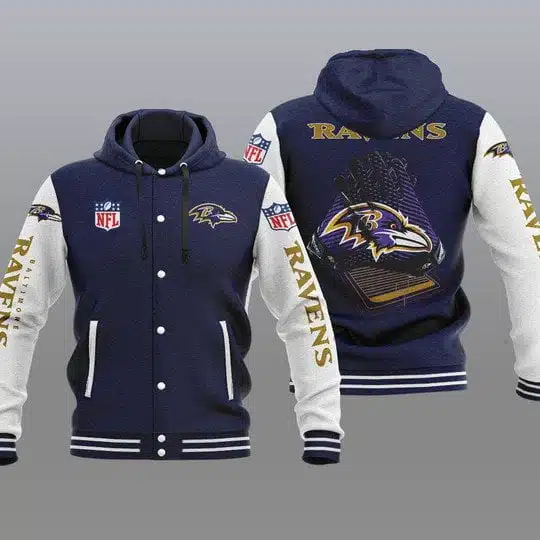 Baltimore Ravens Baseball Jacket GS59 - Image 2
