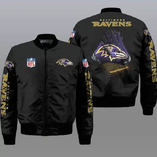 Baltimore Ravens Bomber Jacket Full Size IT69