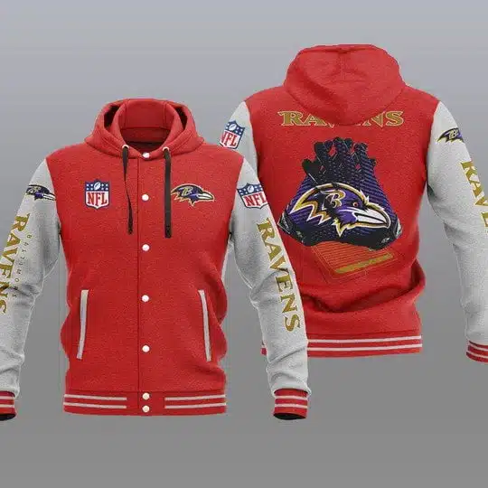 Baltimore Ravens Baseball Jacket UV75 - Image 2