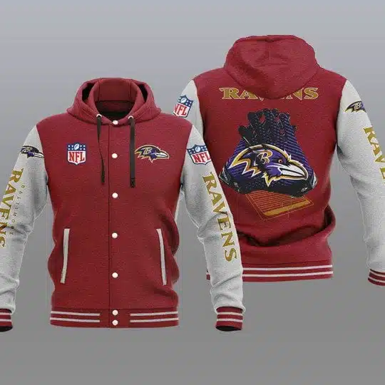 Baltimore Ravens Baseball Jacket PF56 - Image 2