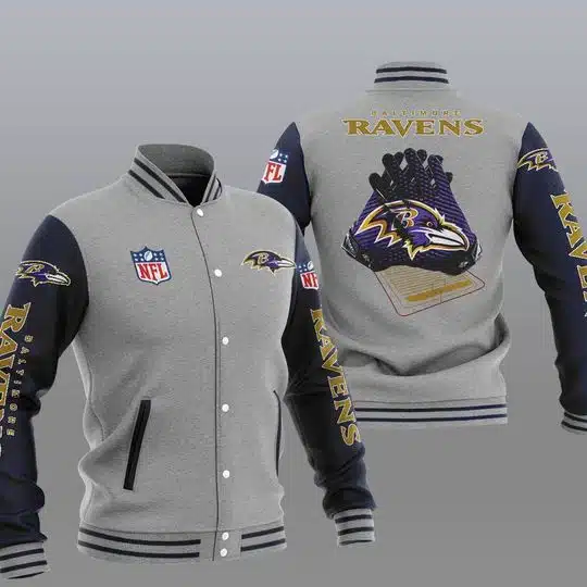 Baltimore Ravens Baseball Jacket PP34
