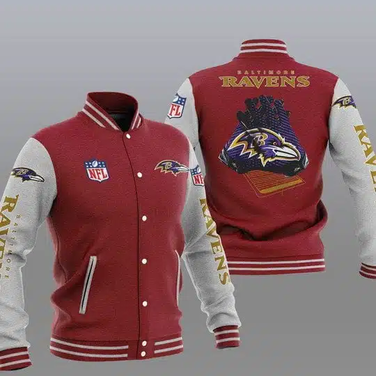 Baltimore Ravens Baseball Jacket PF56