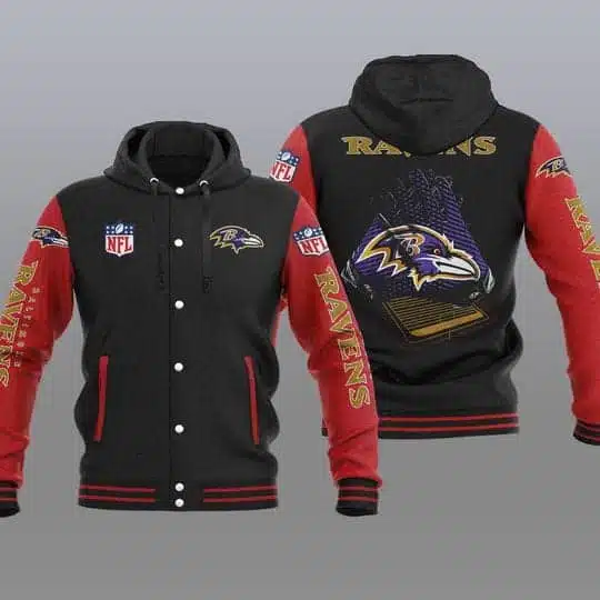 Baltimore Ravens Baseball Jacket IT53 - Image 2