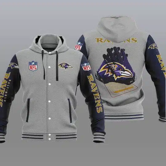Baltimore Ravens Baseball Jacket PP34 - Image 2