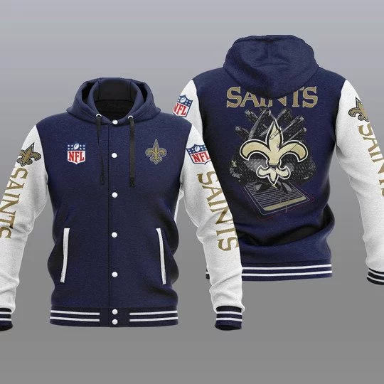 New Orleans Saints Baseball Jacket GL15 - Image 2
