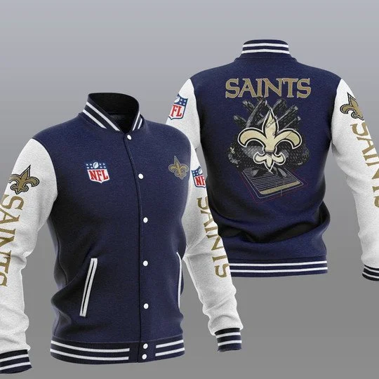 New Orleans Saints Baseball Jacket GL15