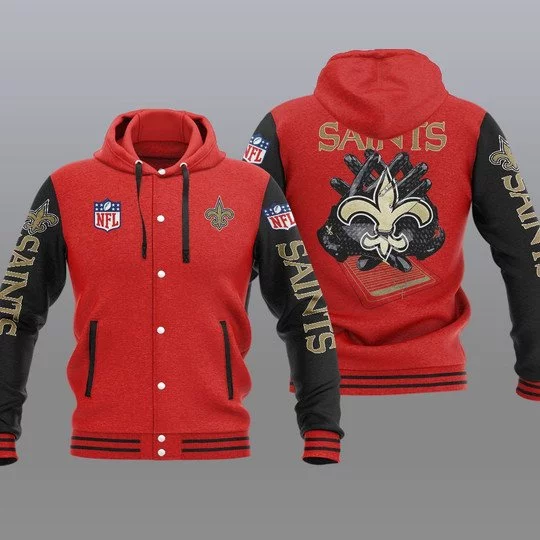 New Orleans Saints Baseball Jacket VV22 - Image 2