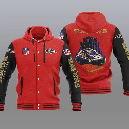 Baltimore Ravens Baseball Jacket FV59 - Image 2