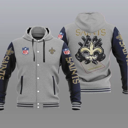New Orleans Saints Baseball Jacket II99 - Image 2