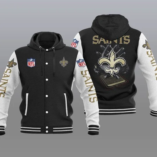 New Orleans Saints Baseball Jacket TT92 - Image 2