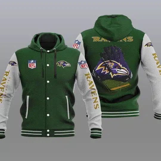 Baltimore Ravens Baseball Jacket UT58 - Image 2