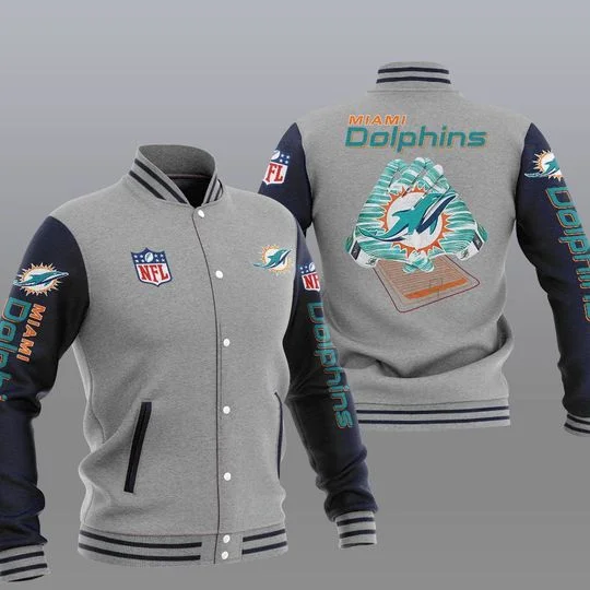 Miami Dolphins Baseball Jacket UD27
