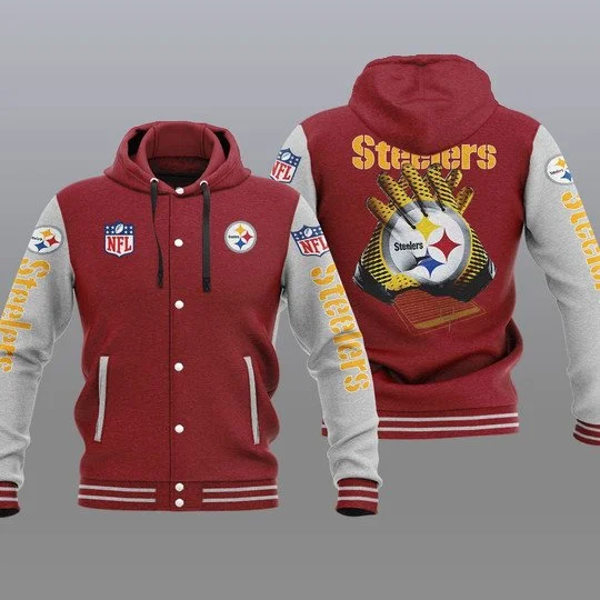 Pittsburgh Steelers Baseball Jacket UB58 - Image 2