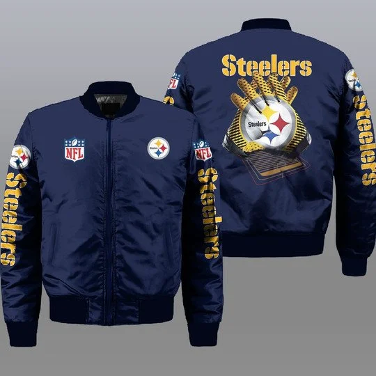 Pittsburgh Steelers Bomber Jacket Full Size UE02