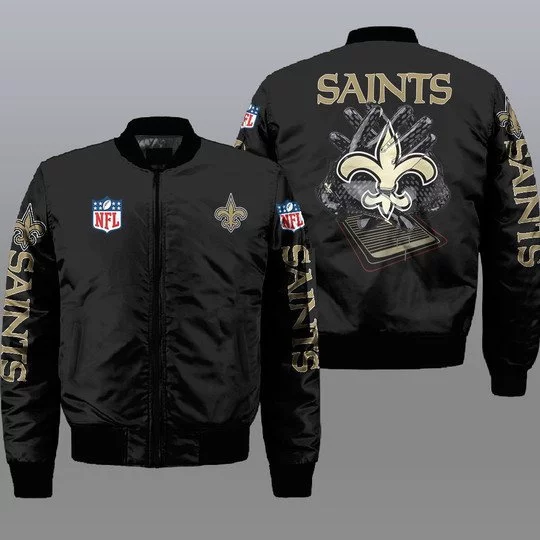 New Orleans Saints Bomber Jacket Full Size LL28