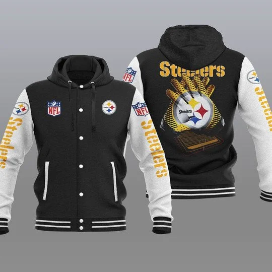 Pittsburgh Steelers Baseball Jacket UG81 - Image 2