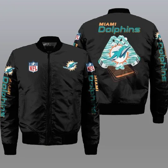 Miami Dolphins Bomber Jacket Full Size LC89
