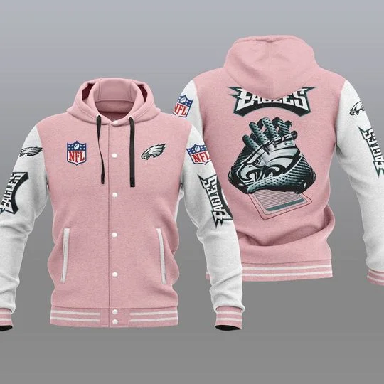 Philadelphia Eagles Baseball Jacket UL92 - Image 2