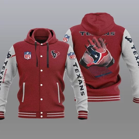 Houston Texans Baseball Jacket UX38 - Image 2