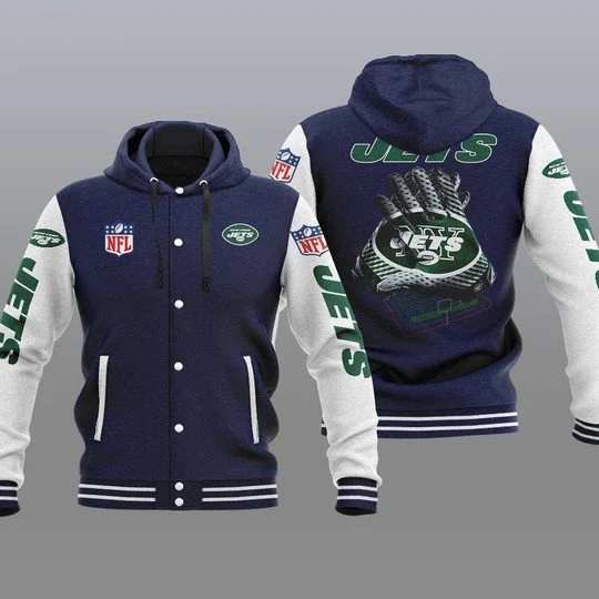 New York Jets Baseball Jacket LF29 - Image 2