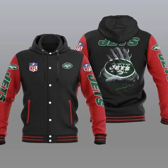 New York Jets Baseball Jacket HK35 - Image 2