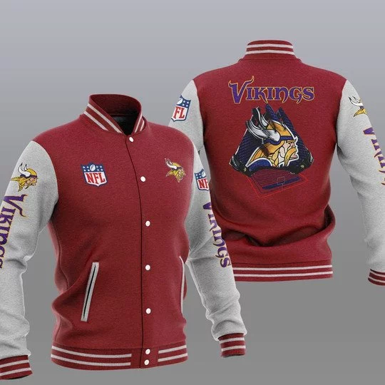 Minnesota Vikings Baseball Jacket OX21