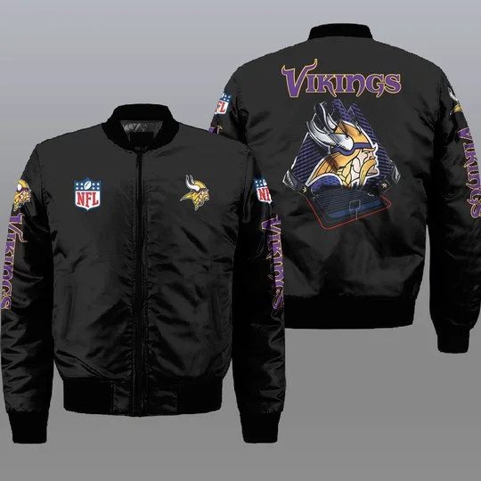 Minnesota Vikings Bomber Jacket Full Size JX67