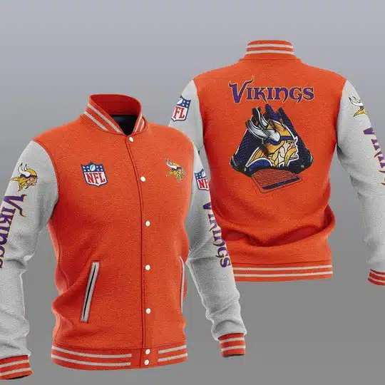 Minnesota Vikings Baseball Jacket LX28