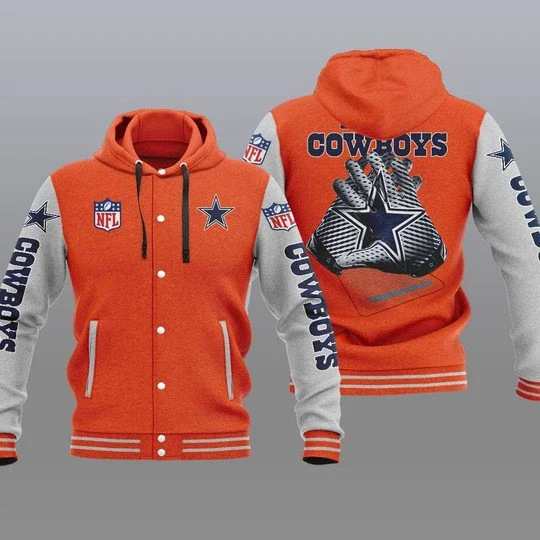 Dallas Cowboys Baseball Jacket ZP04 - Image 2