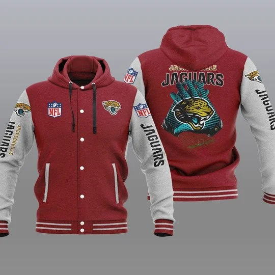Jacksonville Jaguars Baseball Jacket AO29 - Image 2