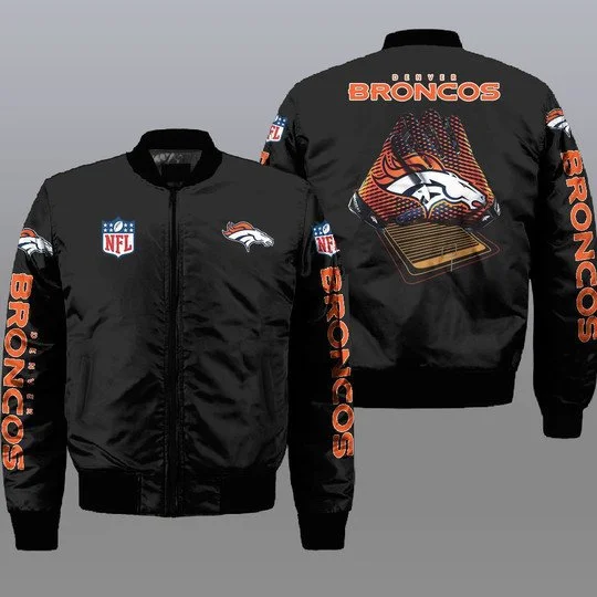 Denver Broncos Bomber Jacket Full Size FA19