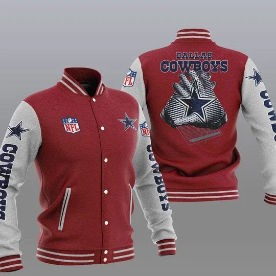 Dallas Cowboys Baseball Jacket YV05