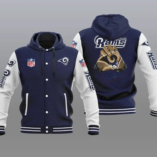 Los Angeles Rams Baseball Jacket JC82 - Image 2
