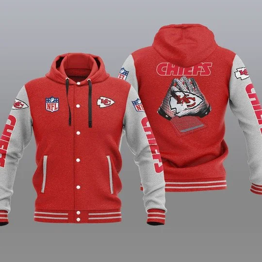 Kansas City Chiefs Baseball Jacket UF39 - Image 2