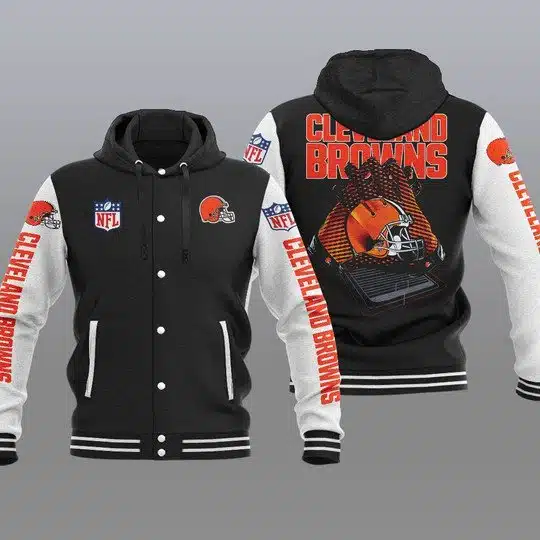 Cleveland Browns Baseball Jacket ZP95 - Image 2
