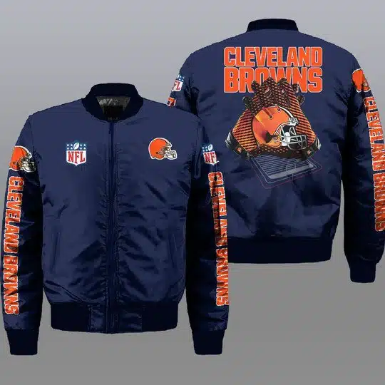 Cleveland Browns Bomber Jacket Full Size ZO84