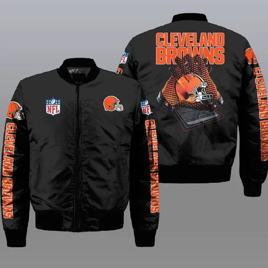 Cleveland Browns Bomber Jacket Full Size PB46