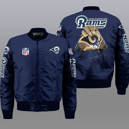 Los Angeles Rams Bomber Jacket Full Size MX09