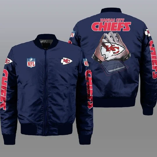 Kansas City Chiefs Bomber Jacket Full Size ZE45