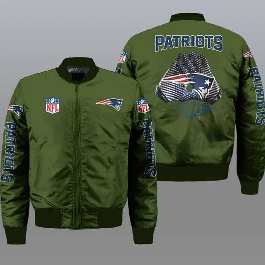 New England Patriots Bomber Jacket Full Size PT73