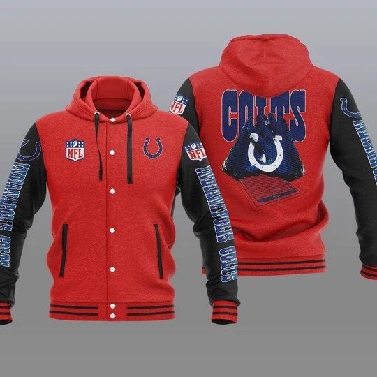 Indianapolis Colts Baseball Jacket LE37 - Image 2