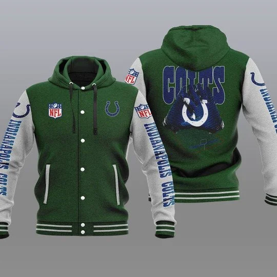 Indianapolis Colts Baseball Jacket EM57 - Image 2