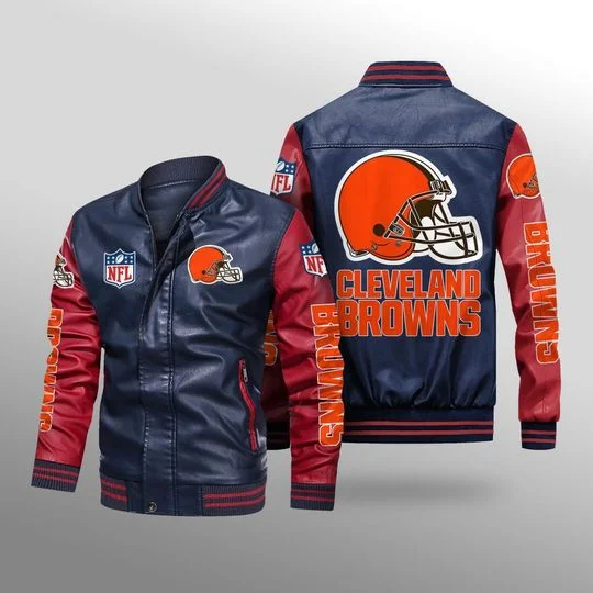 Cleveland Browns Leather Jacket XP81