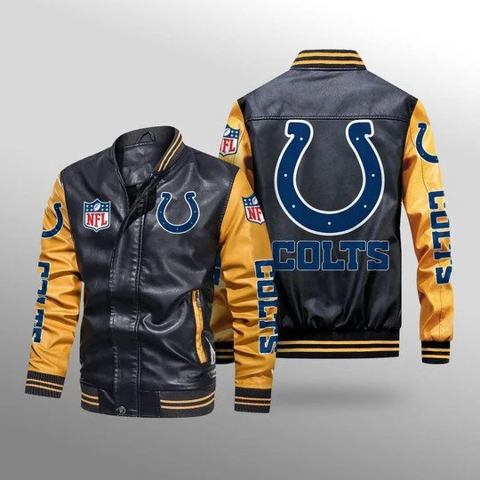 Indianapolis Colts Leather Jacket US37