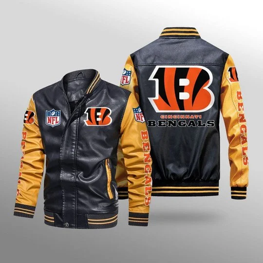 Cincinnati Bengals Leather Jacket YK88