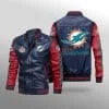 Miami Dolphins Leather Jacket XT30