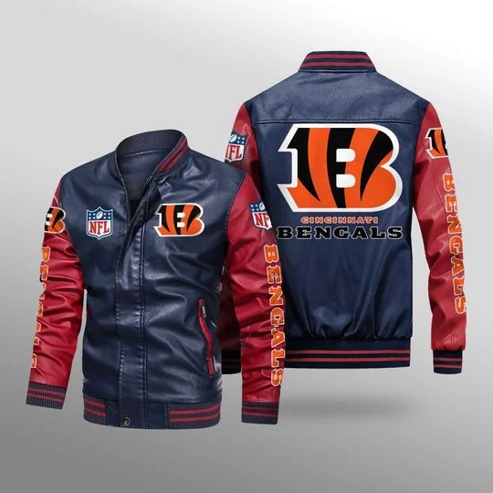 Cincinnati Bengals Leather Jacket TB68