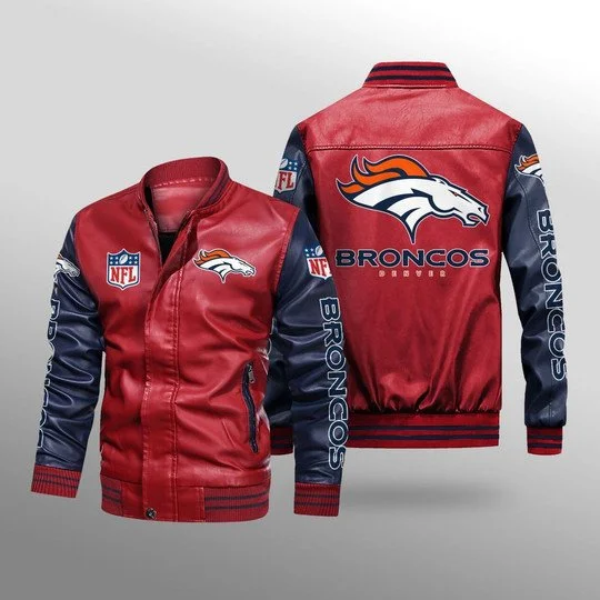 Denver Broncos Leather Jacket YP04