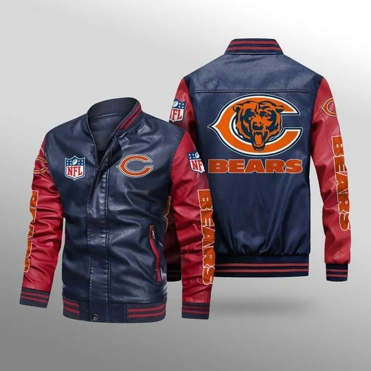Chicago Bears Leather Jacket PX33